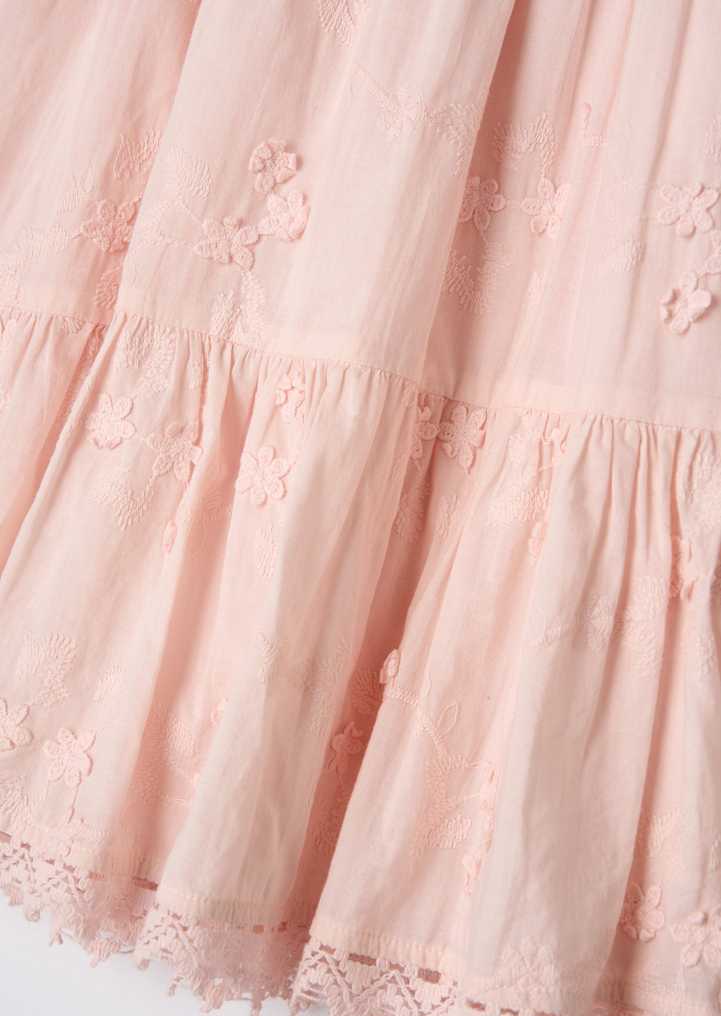 Natalia Pink Textured Floral Dress