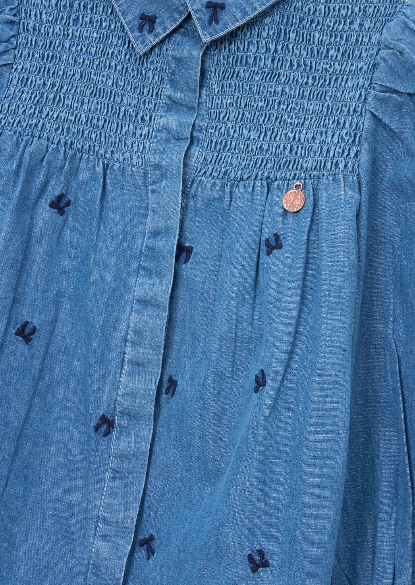 Myla Embroidered Denim Shirt