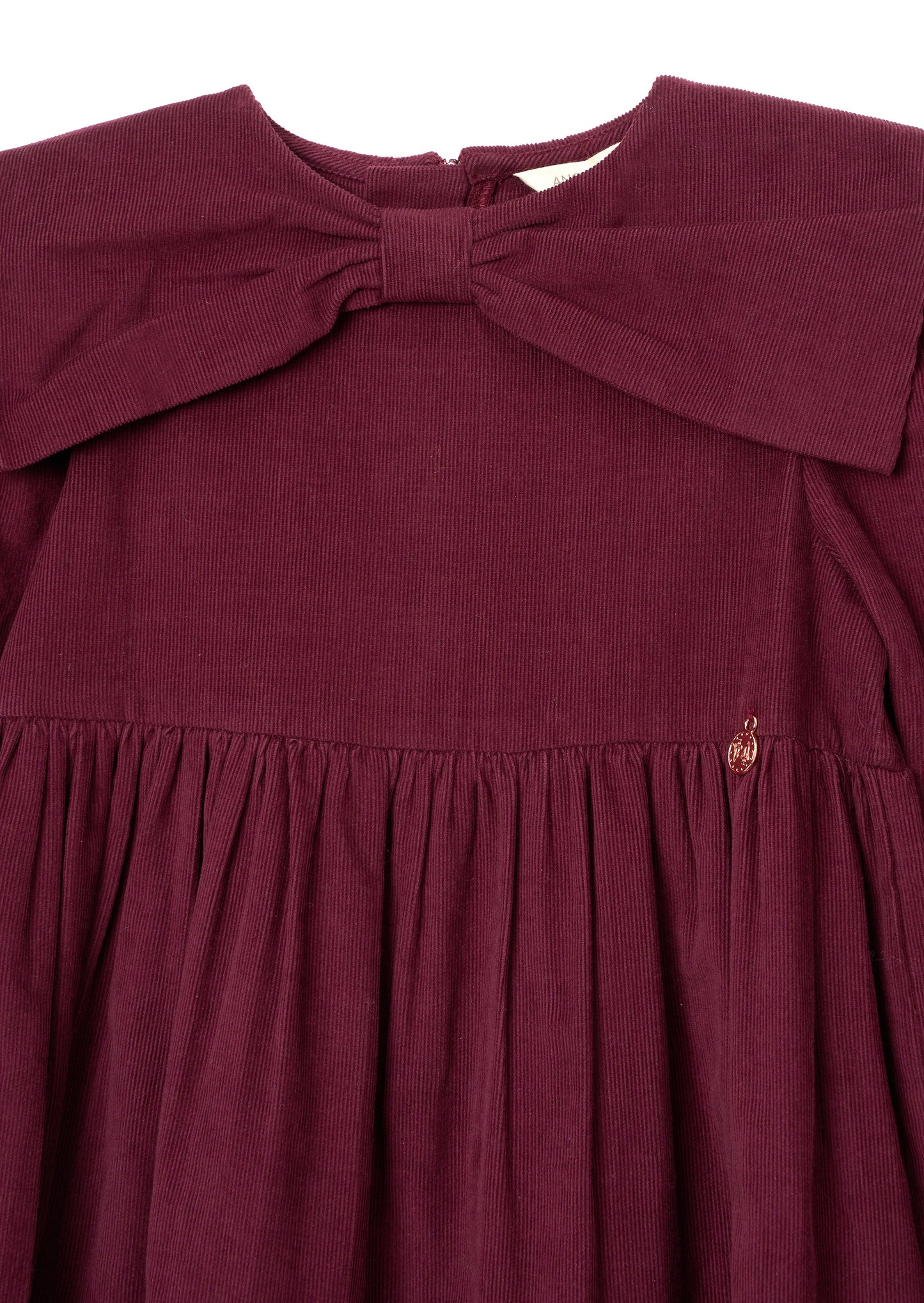 Ava Bow Collar Cord Dress