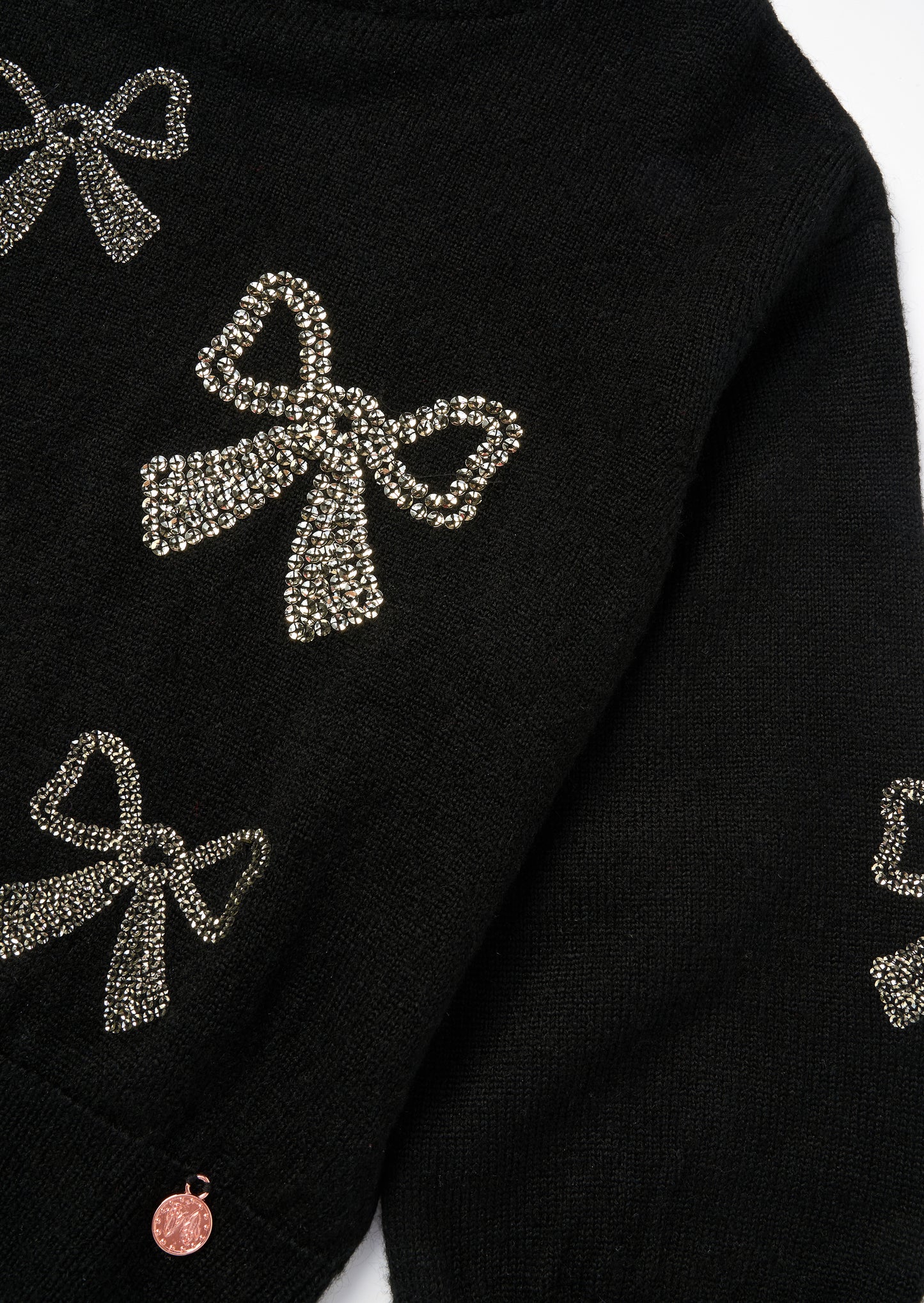 Anna Sequin Bow Jumper