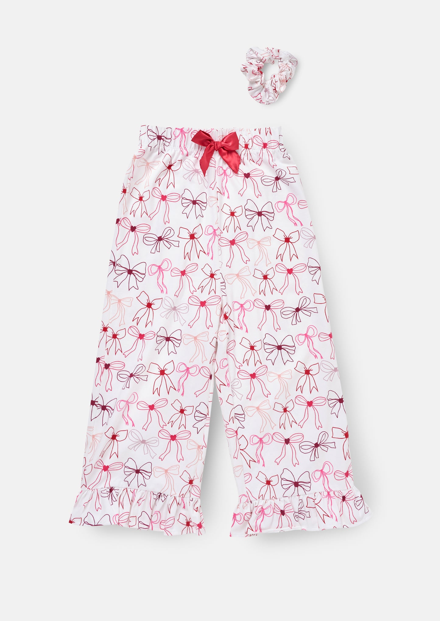 Betty Bow Print Frill Pjs