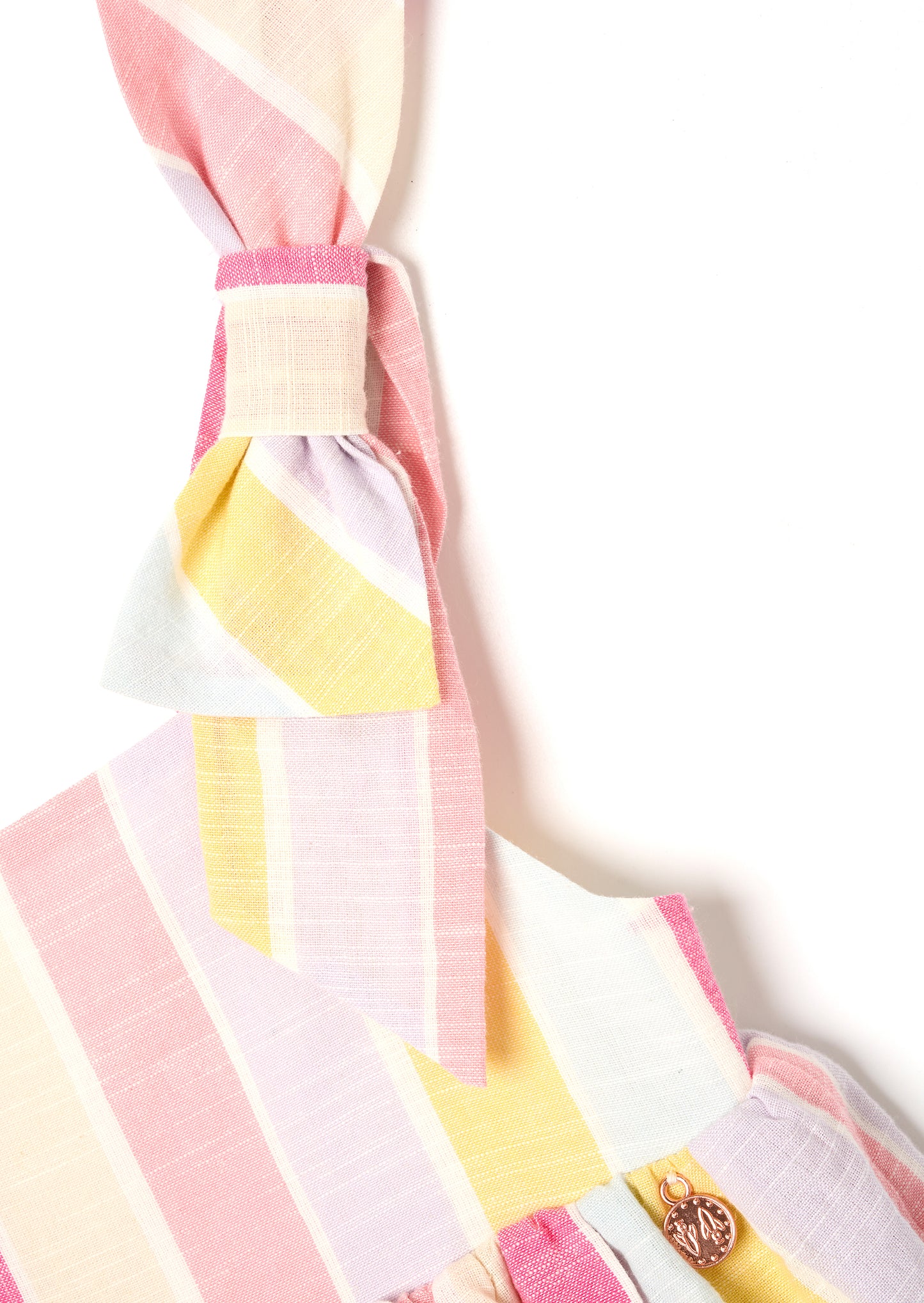 Nola Pastel Stripe Tiered Dress