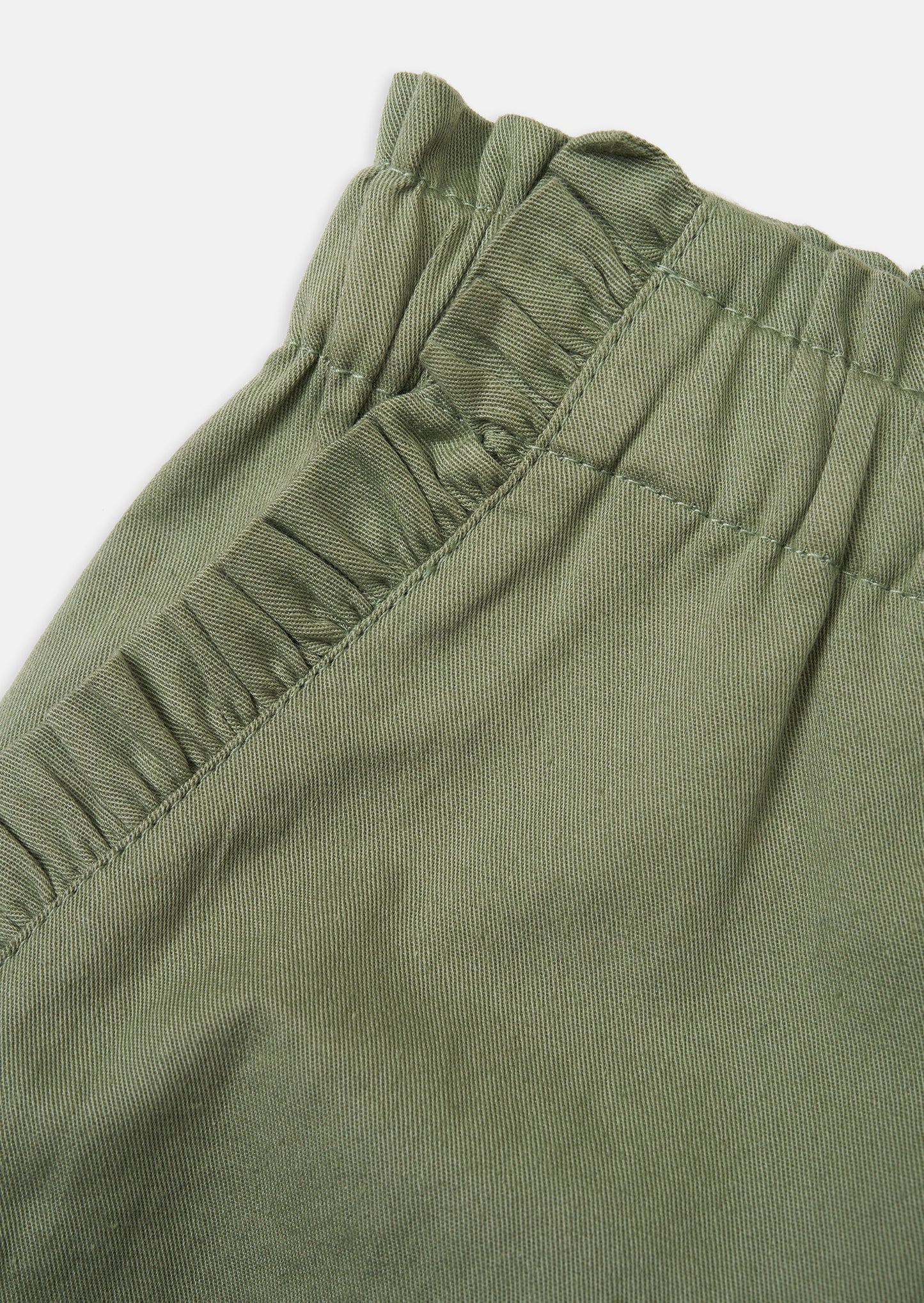 Jojo Khaki Ruffle Short