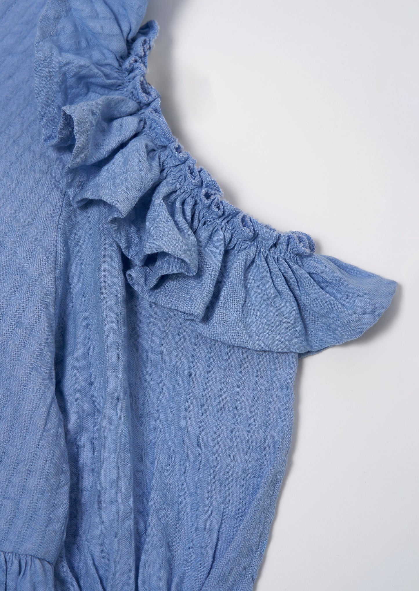 Simone Blue Ruffle Dress