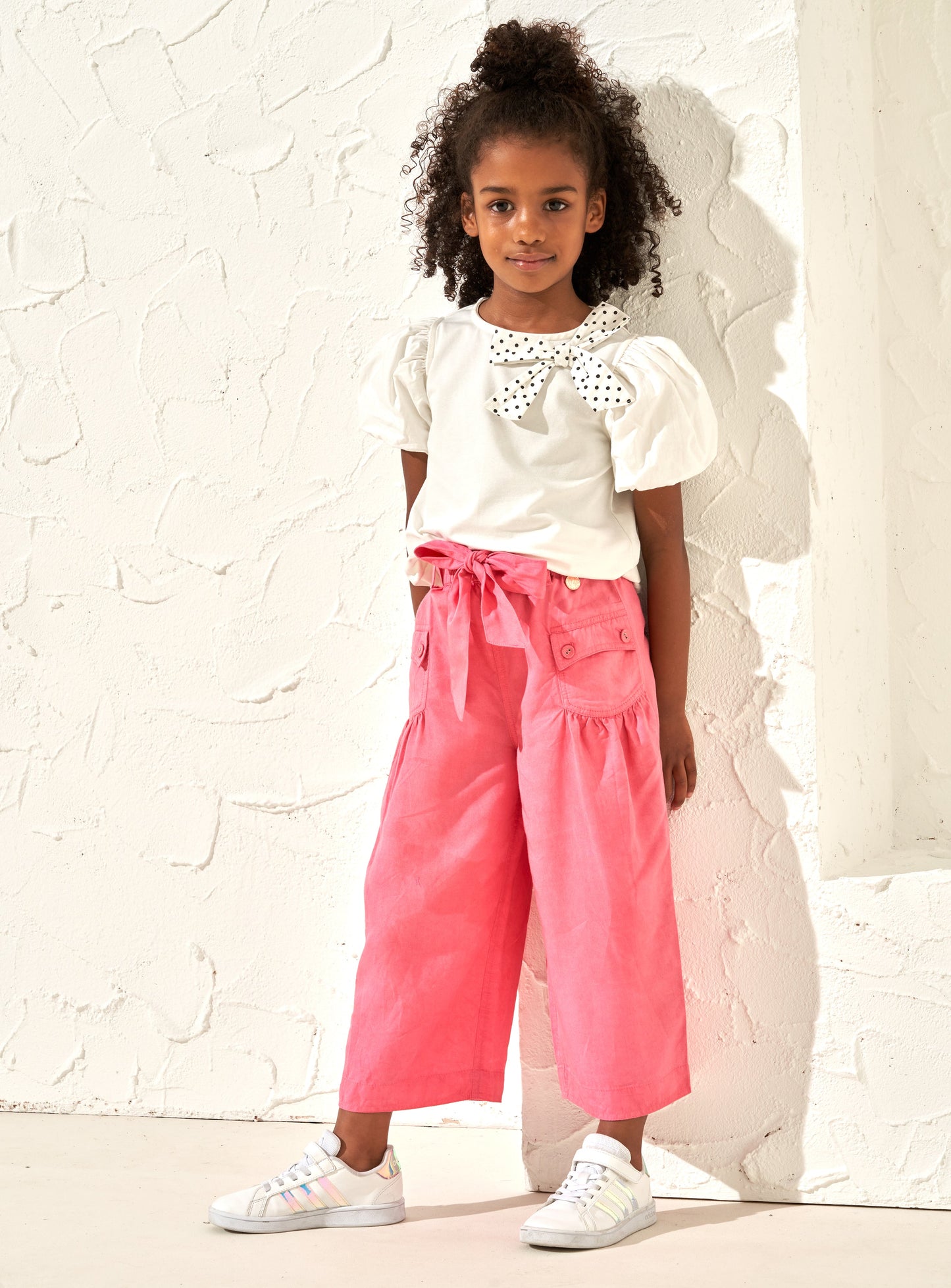 Poppy Pink Wide Leg Trousers