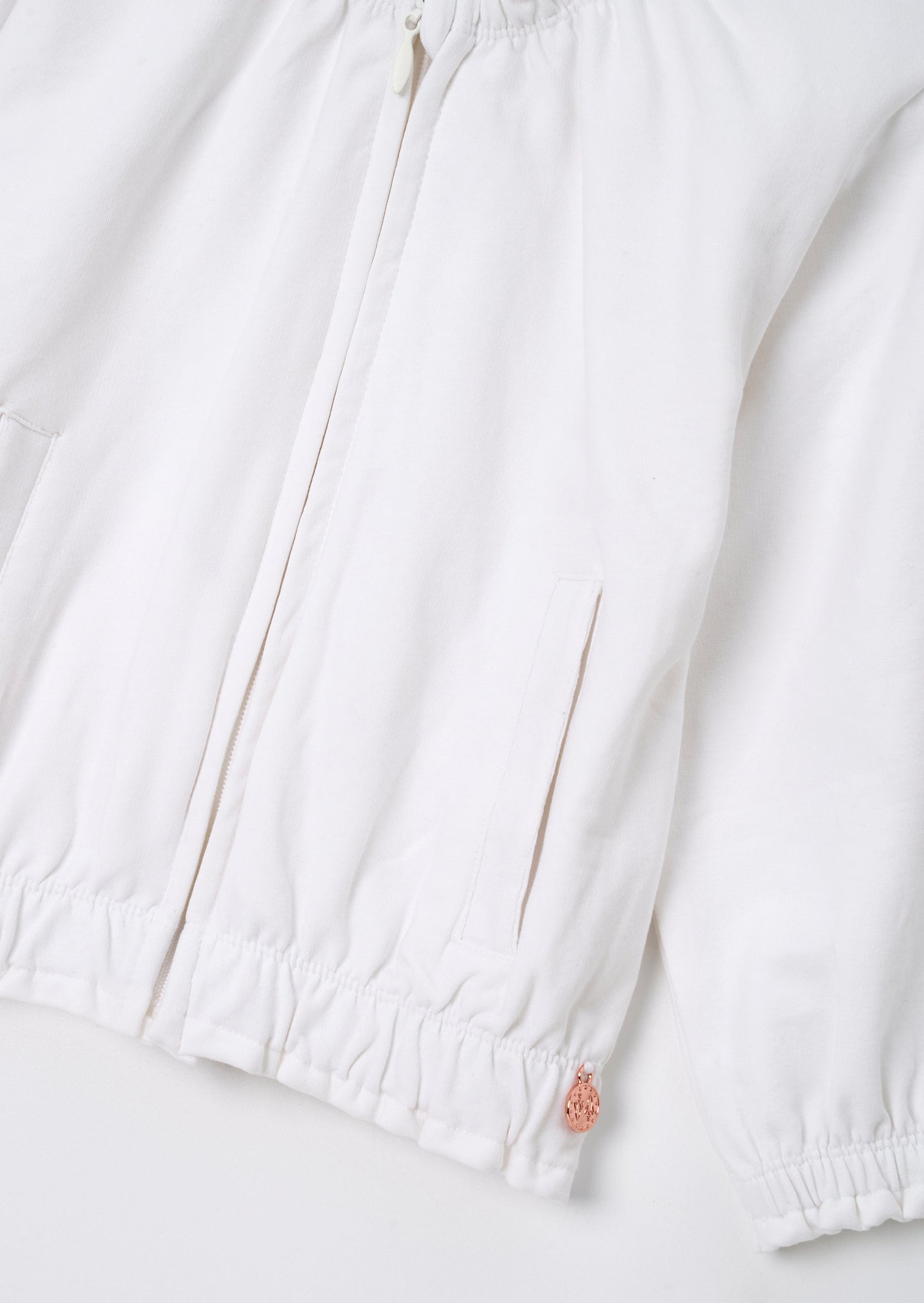 Blithe White Zip Up Jacket