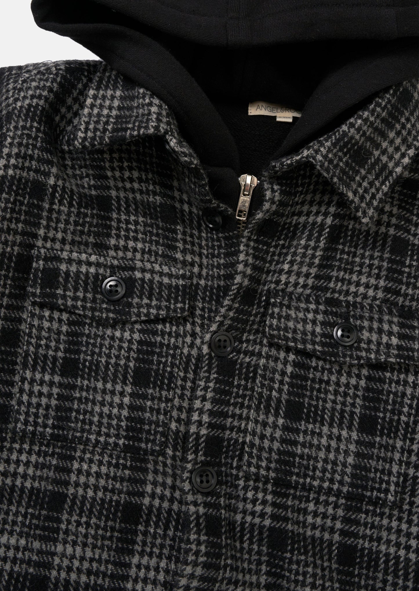 Harrison Check Hooded Shirt