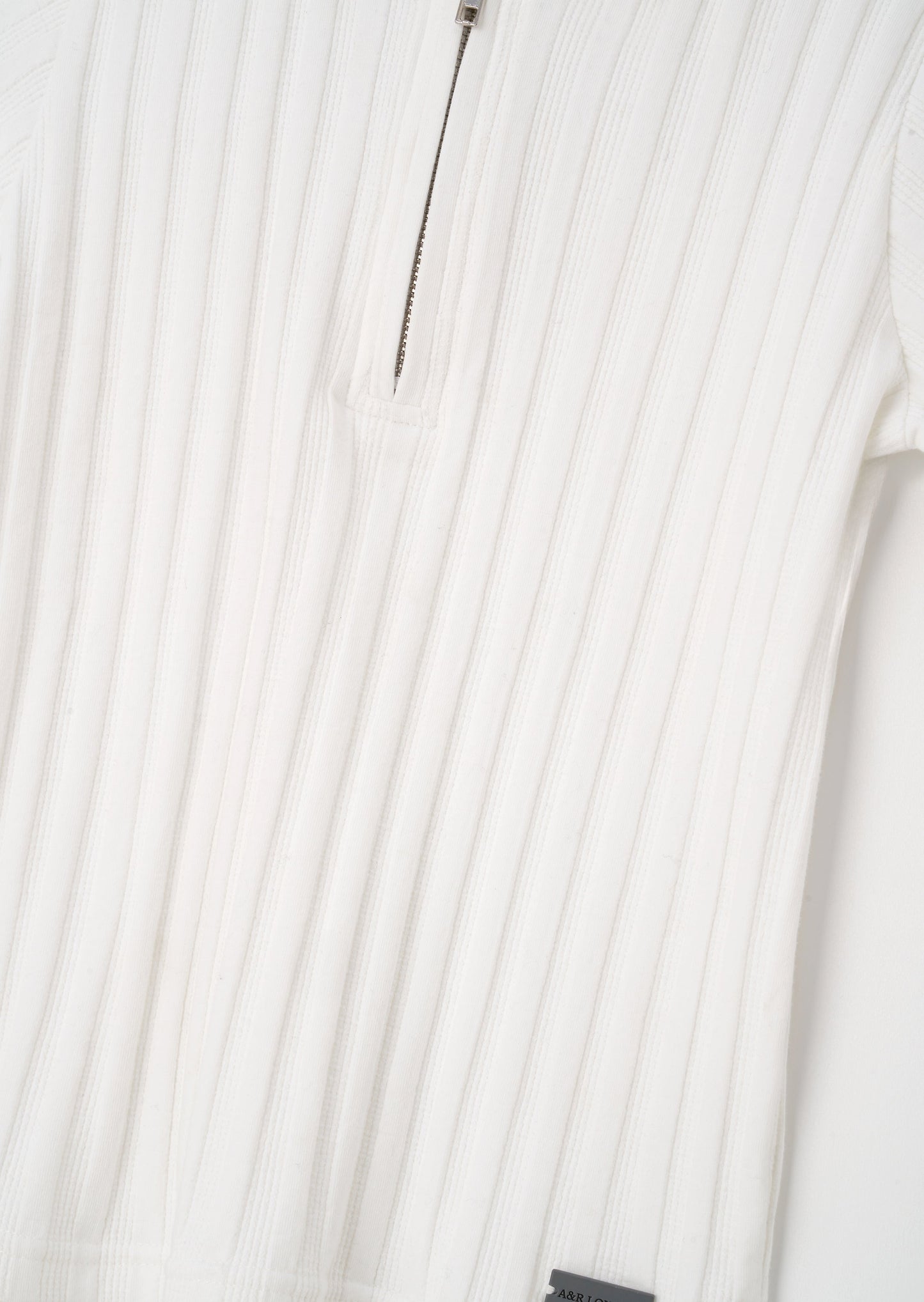 Hartley Textured Rib Quarter Zip Polo