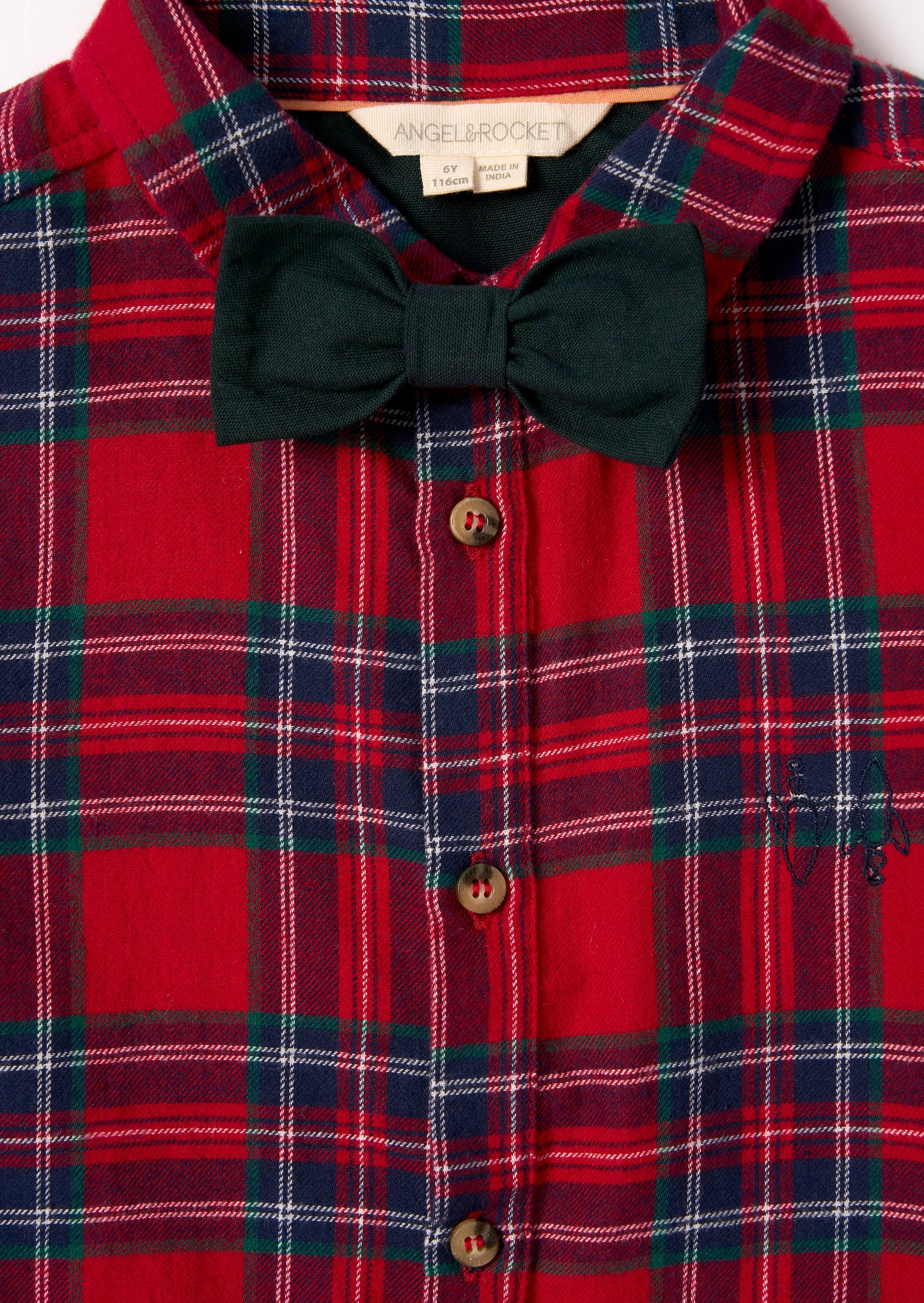 Camden Brushed Shirt with Bow Tie