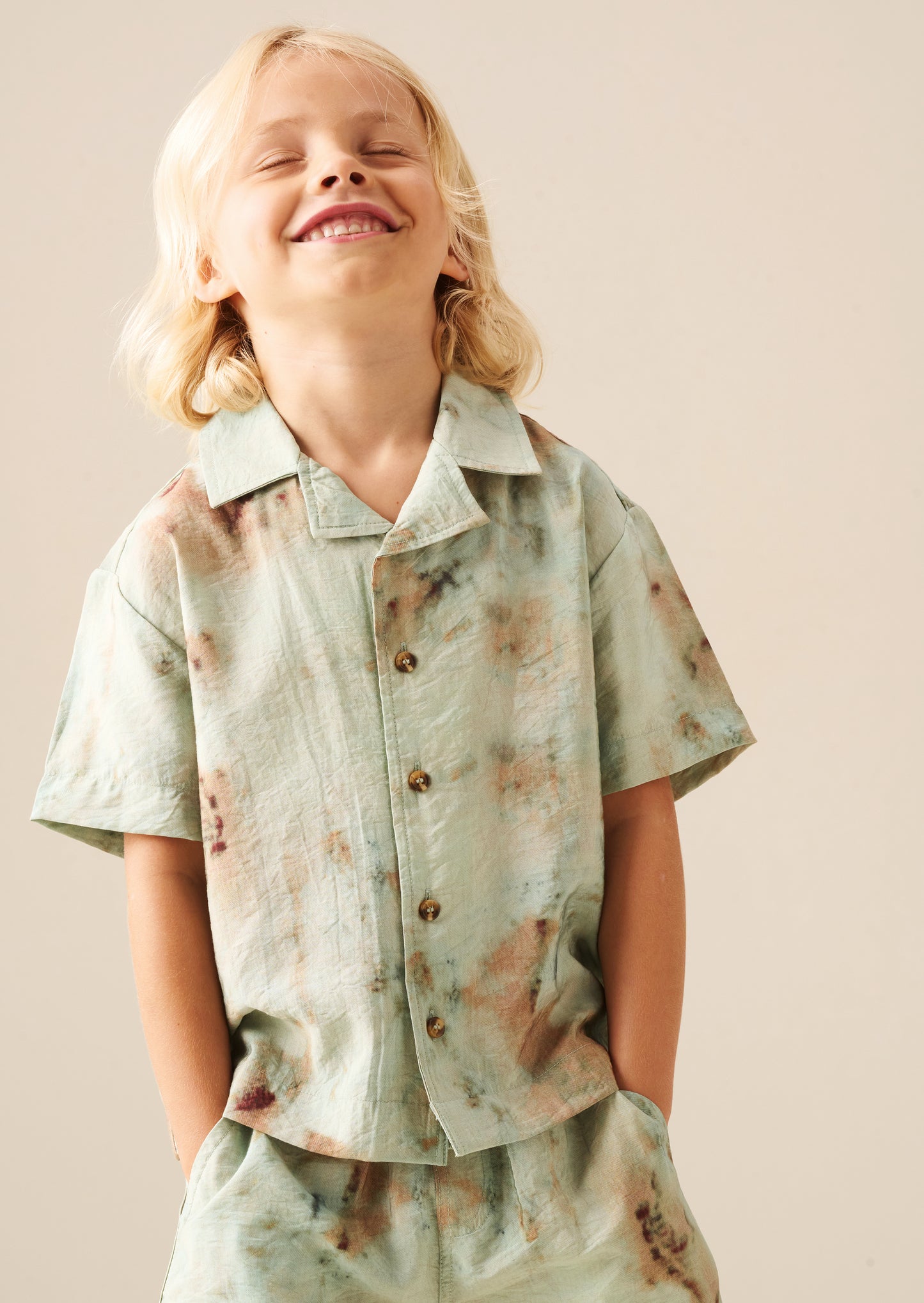 Teddy Tie Dye Print Shirt