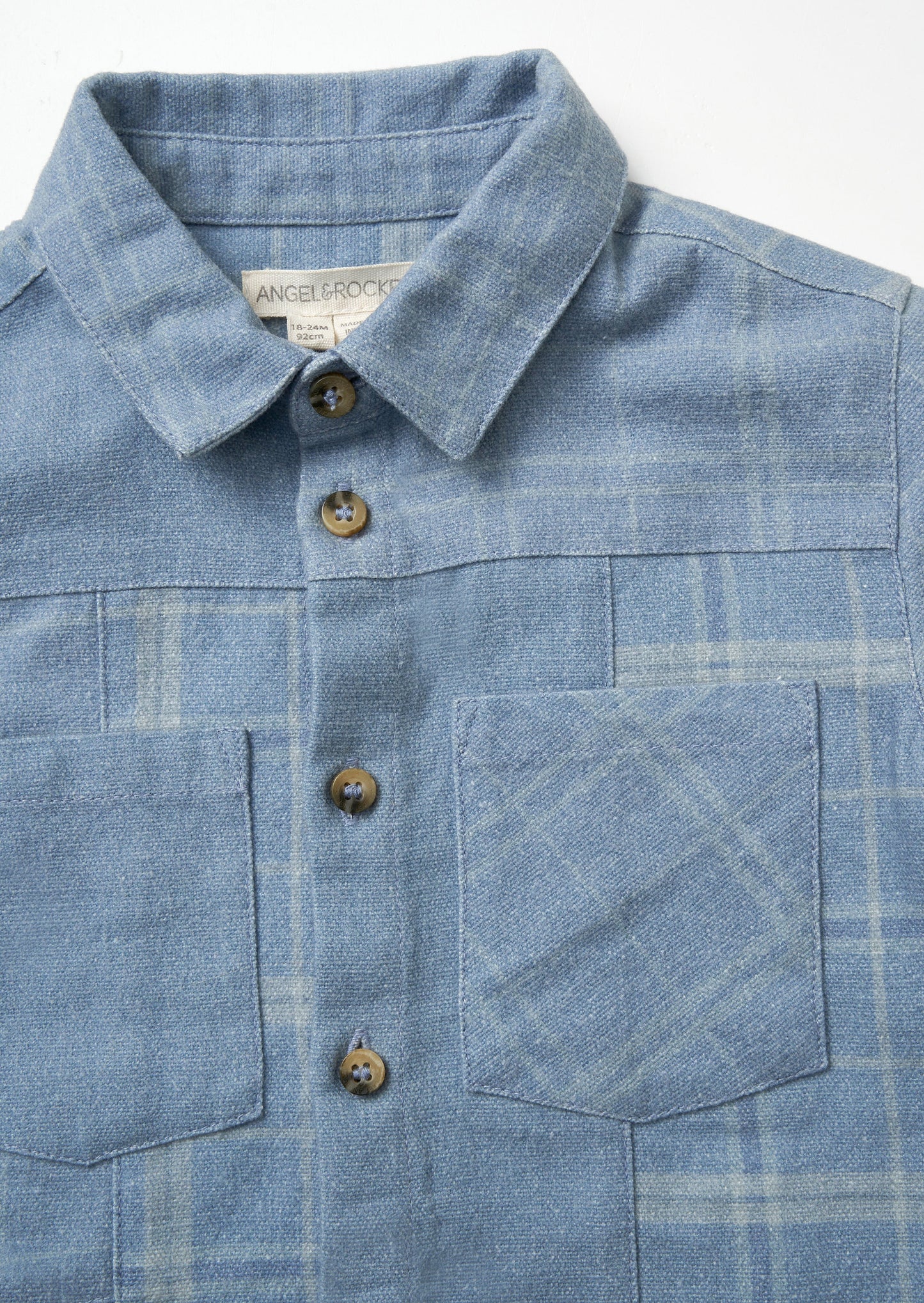 Connor Blue Block Check Shirt