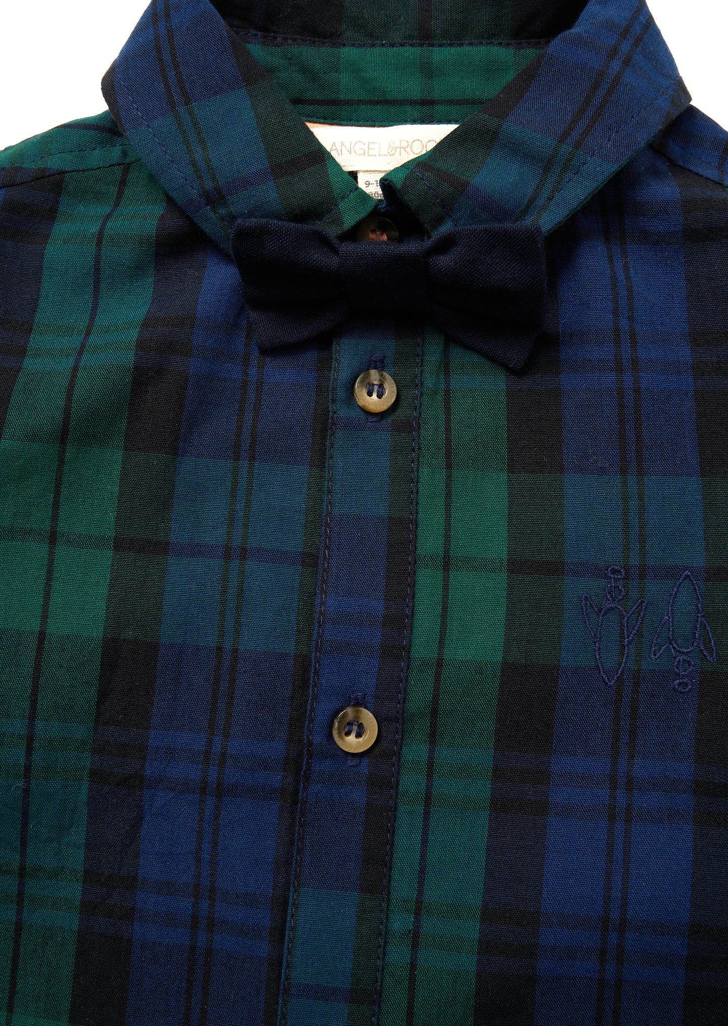 Abel Plaid Shirt With Bow Tie