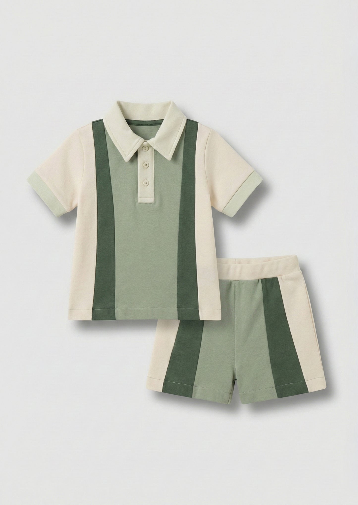 Jerry Colour Block Polo and Short