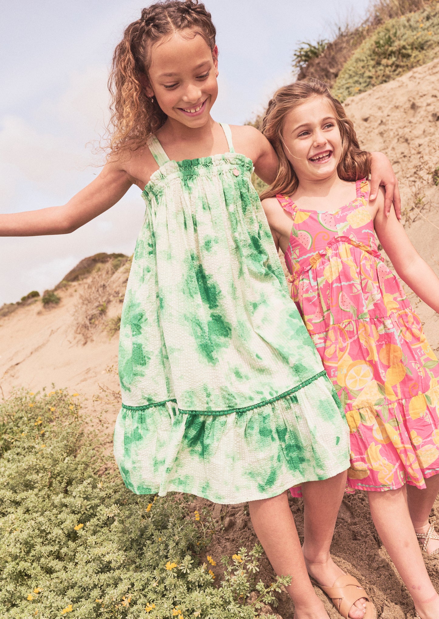 Palmeria Green Tie Dye Sun Dress