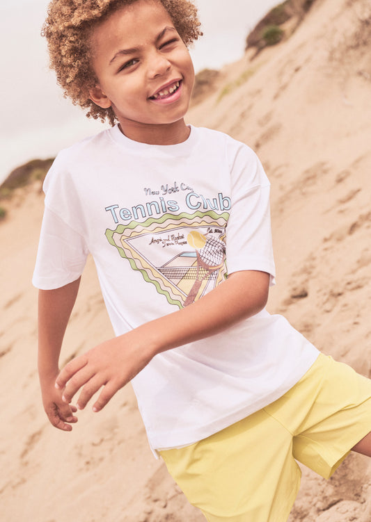 Jordan White Graphic Print T Shirt