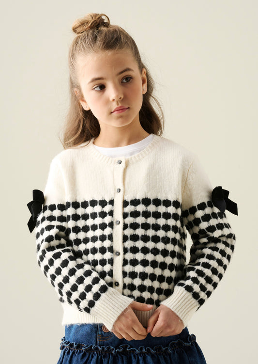 Nina Bow Detail Cardigan