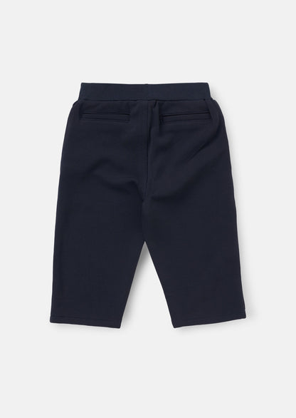 Luca Navy Textured Trousers