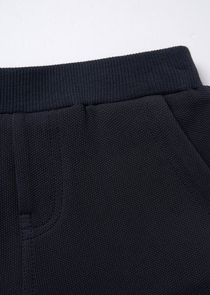 Luca Navy Textured Trousers