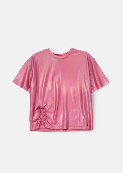 Luna Pink Foil Jersey Top