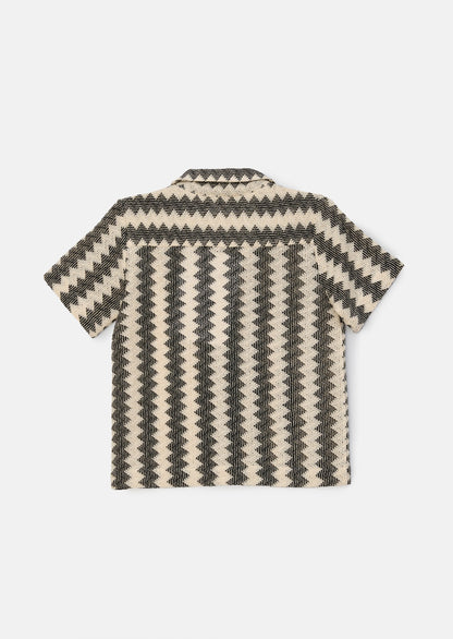 Cody Black Stripe Knitted Shirt