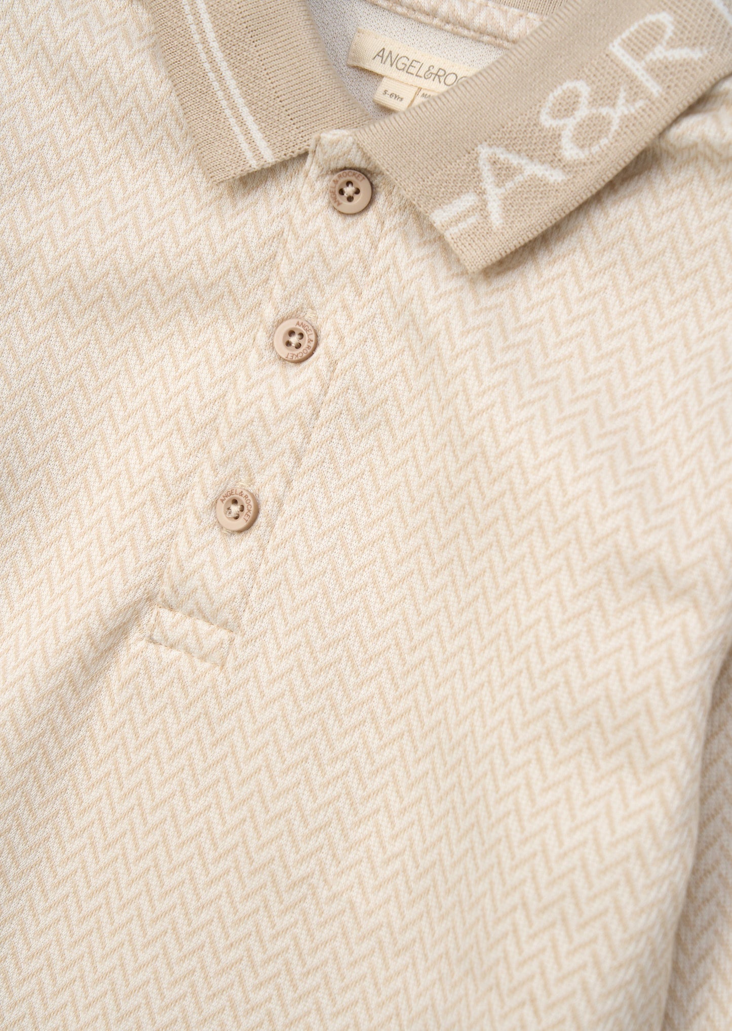Finn Cream Smart Long Sleeve Polo