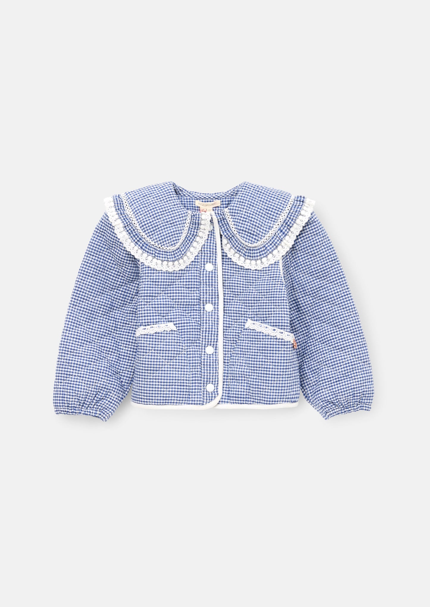 Lottie Quilted Lace Trim Collar Jacket