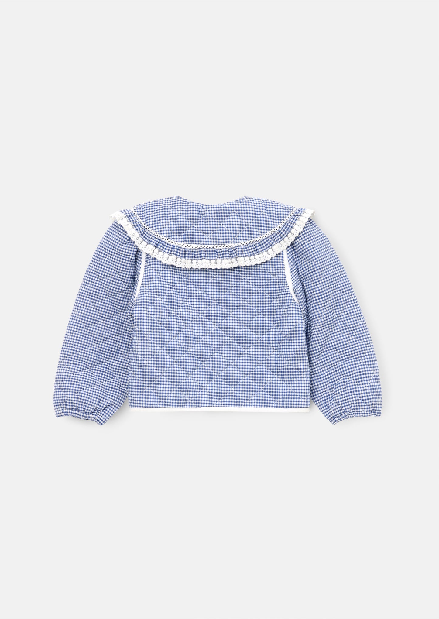 Lottie Quilted Lace Trim Collar Jacket