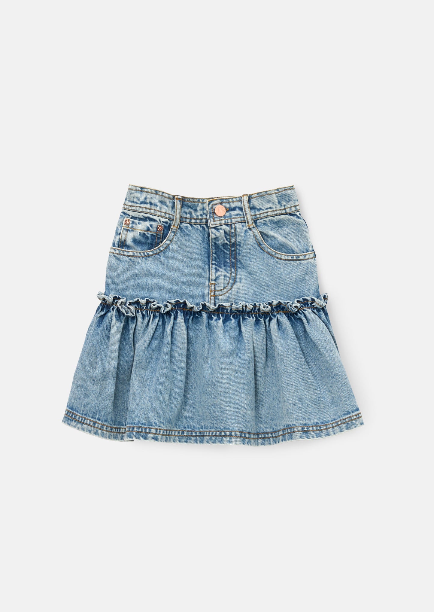 Noemie Heart Pocket Denim Skirt