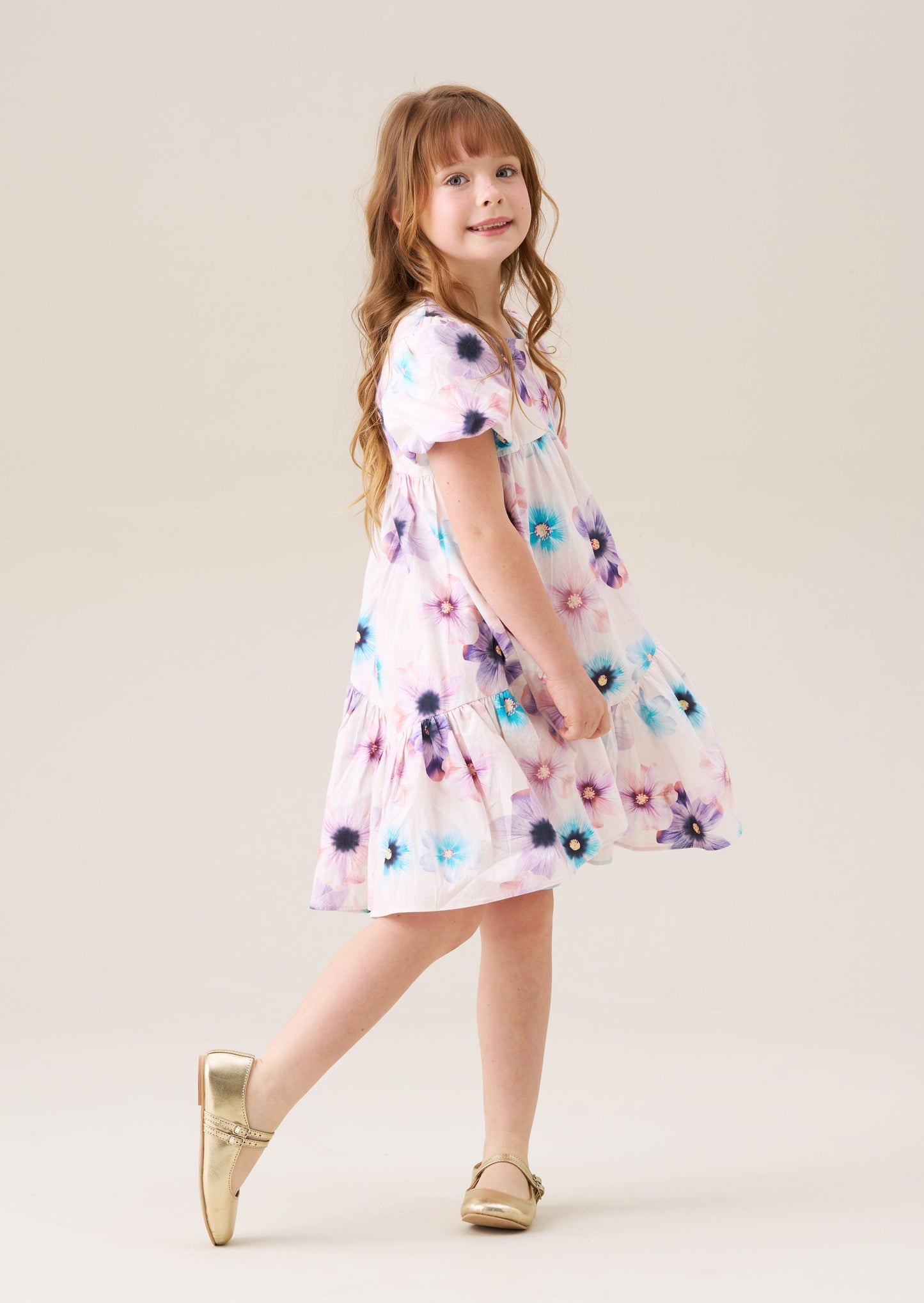 Jodie Asymmetric Print Dress