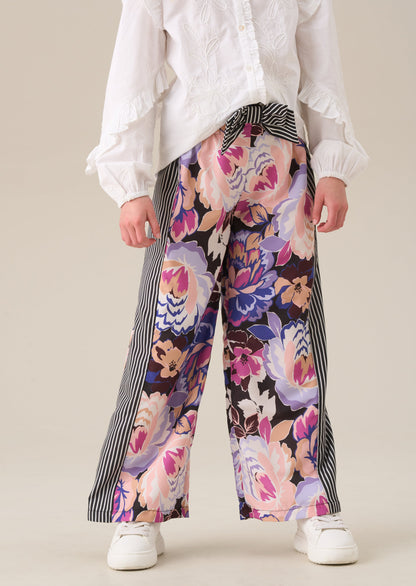 Fleur Printed Wide Leg Trousers