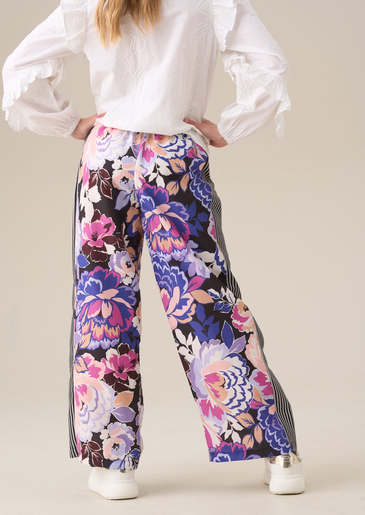 Fleur Printed Wide Leg Trousers