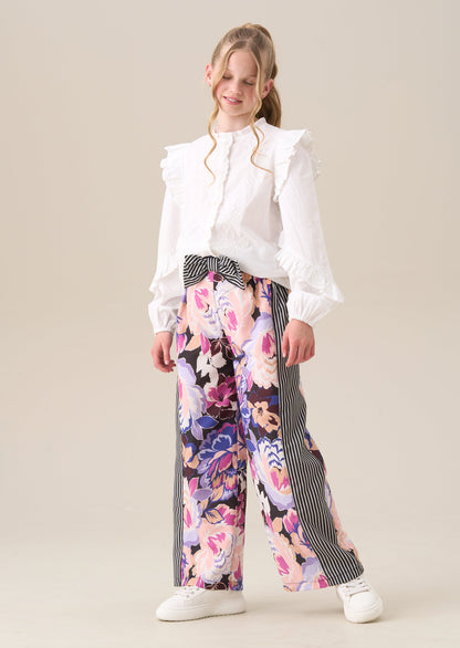 Fleur Printed Wide Leg Trousers