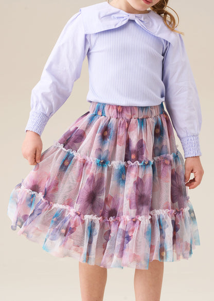 Alessia Printed Mesh Skirt