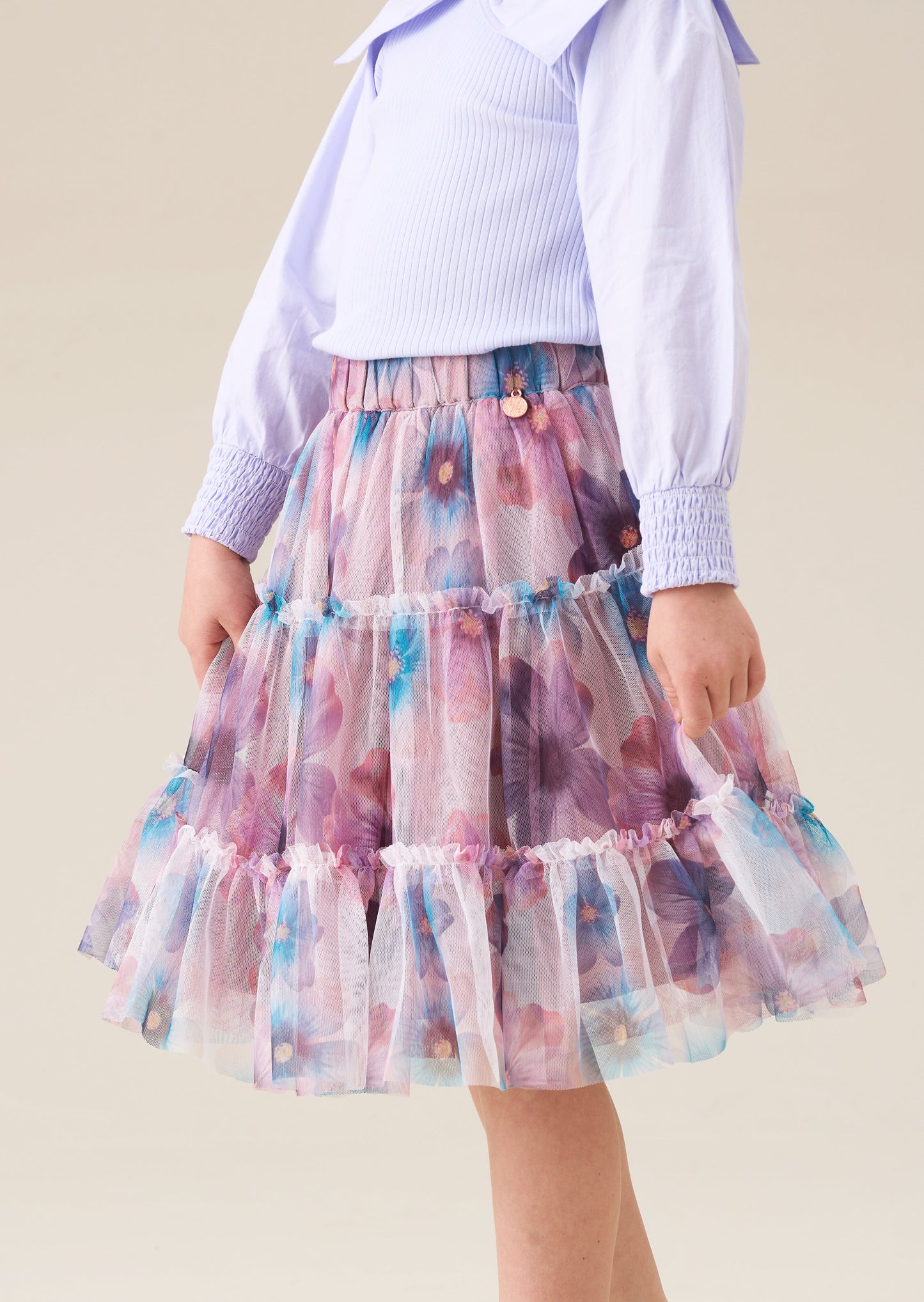 Alessia Printed Mesh Skirt