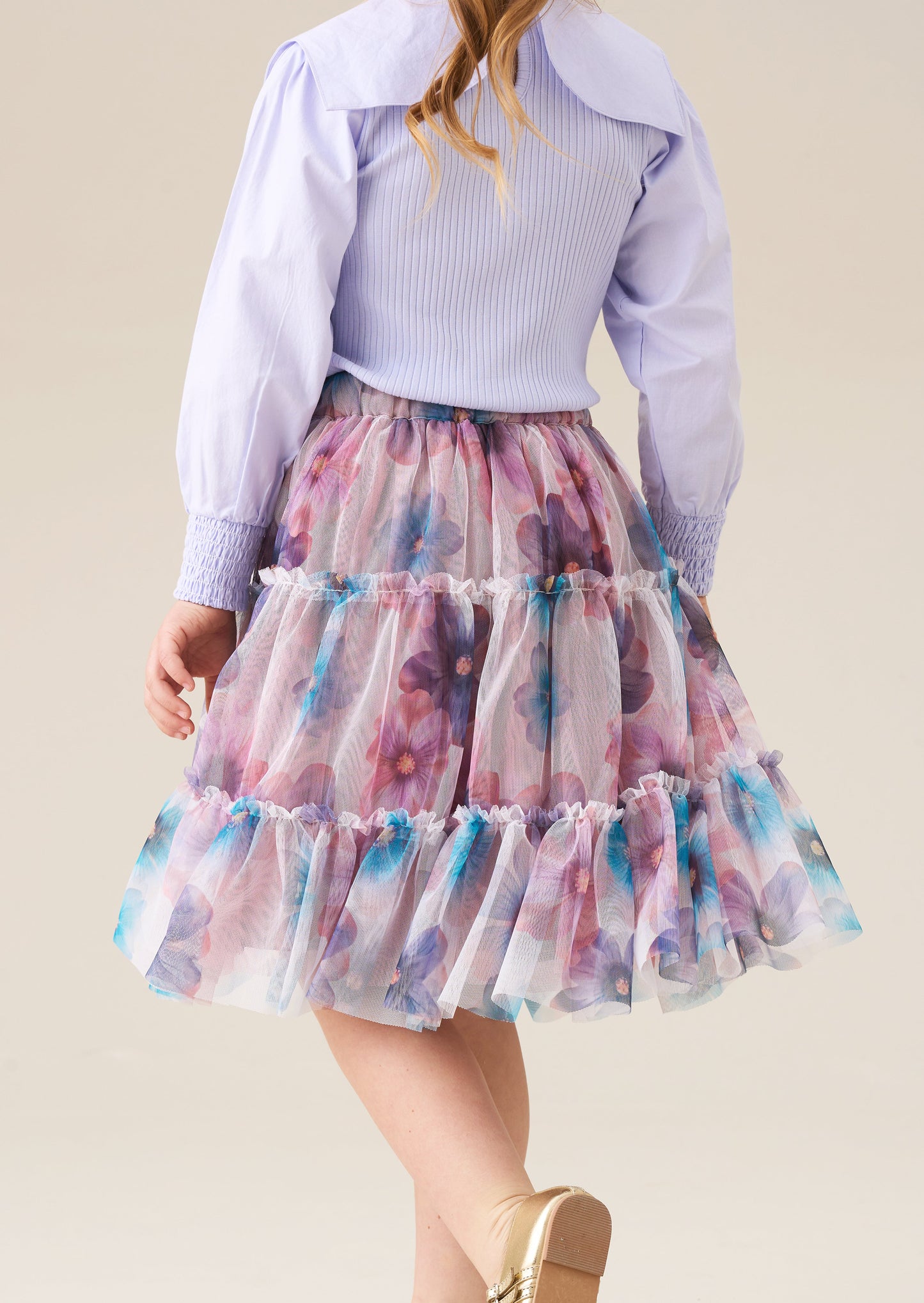 Alessia Printed Mesh Skirt