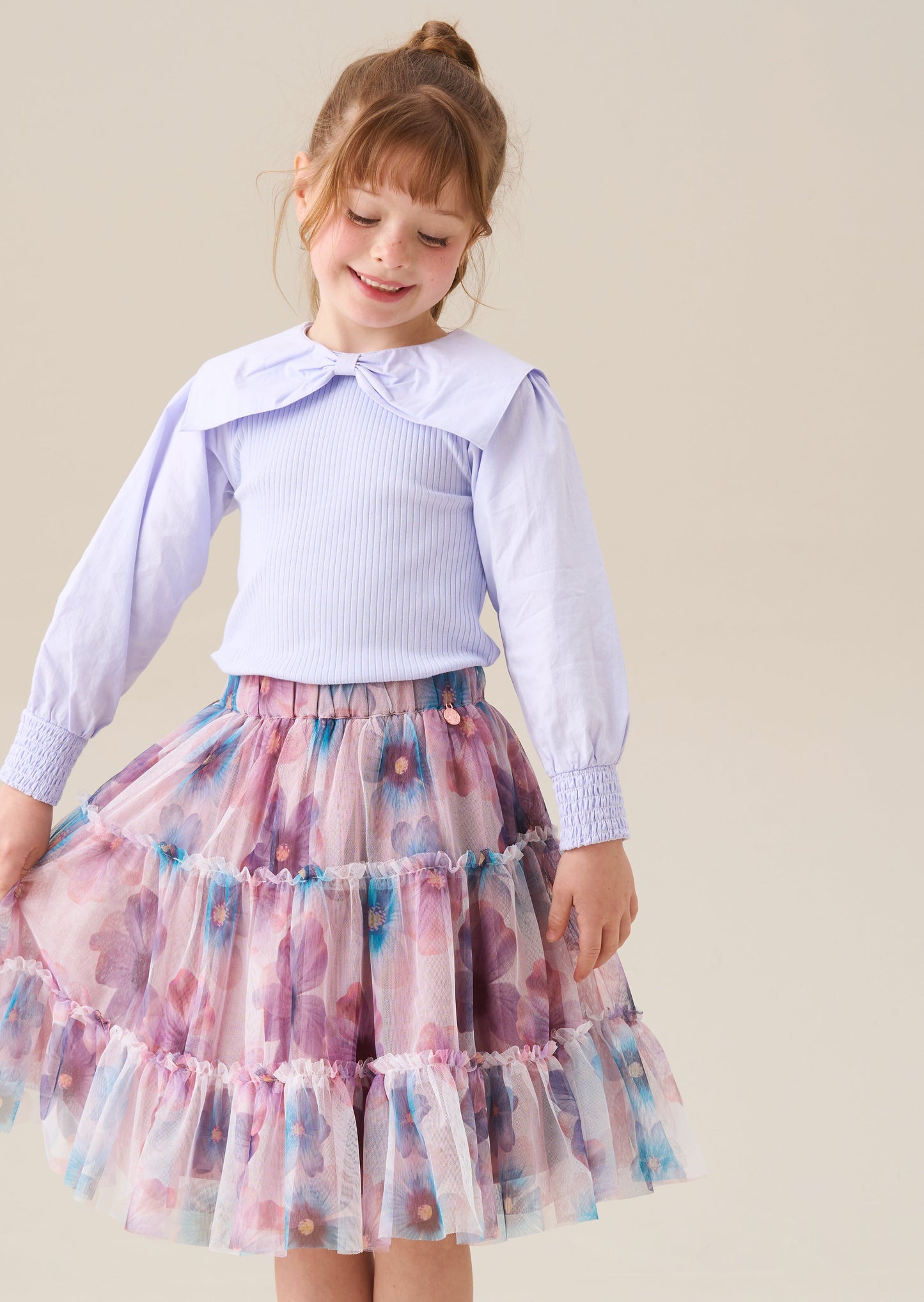 Alessia Printed Mesh Skirt