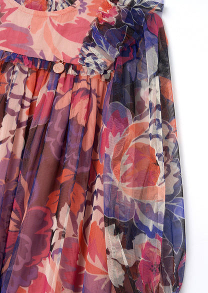 Eleanor Floral Mesh Dress