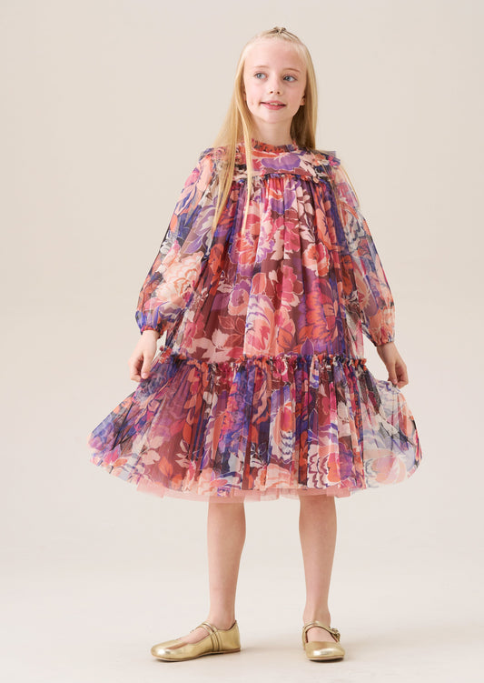 Eleanor Floral Mesh Dress