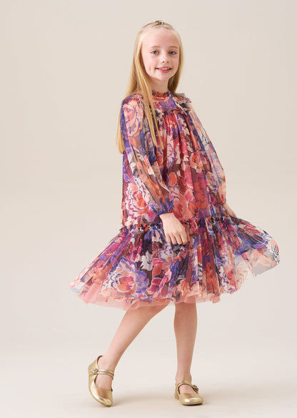 Eleanor Floral Mesh Dress