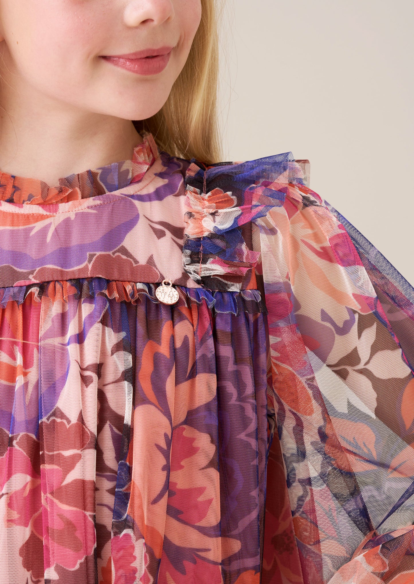 Eleanor Floral Mesh Dress
