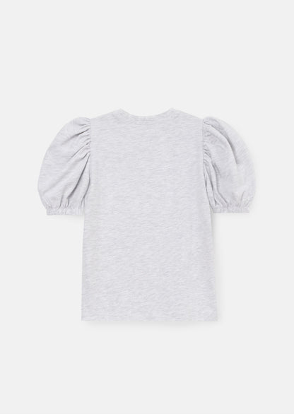 Agatha Grey Star Puff Sleeve Tee