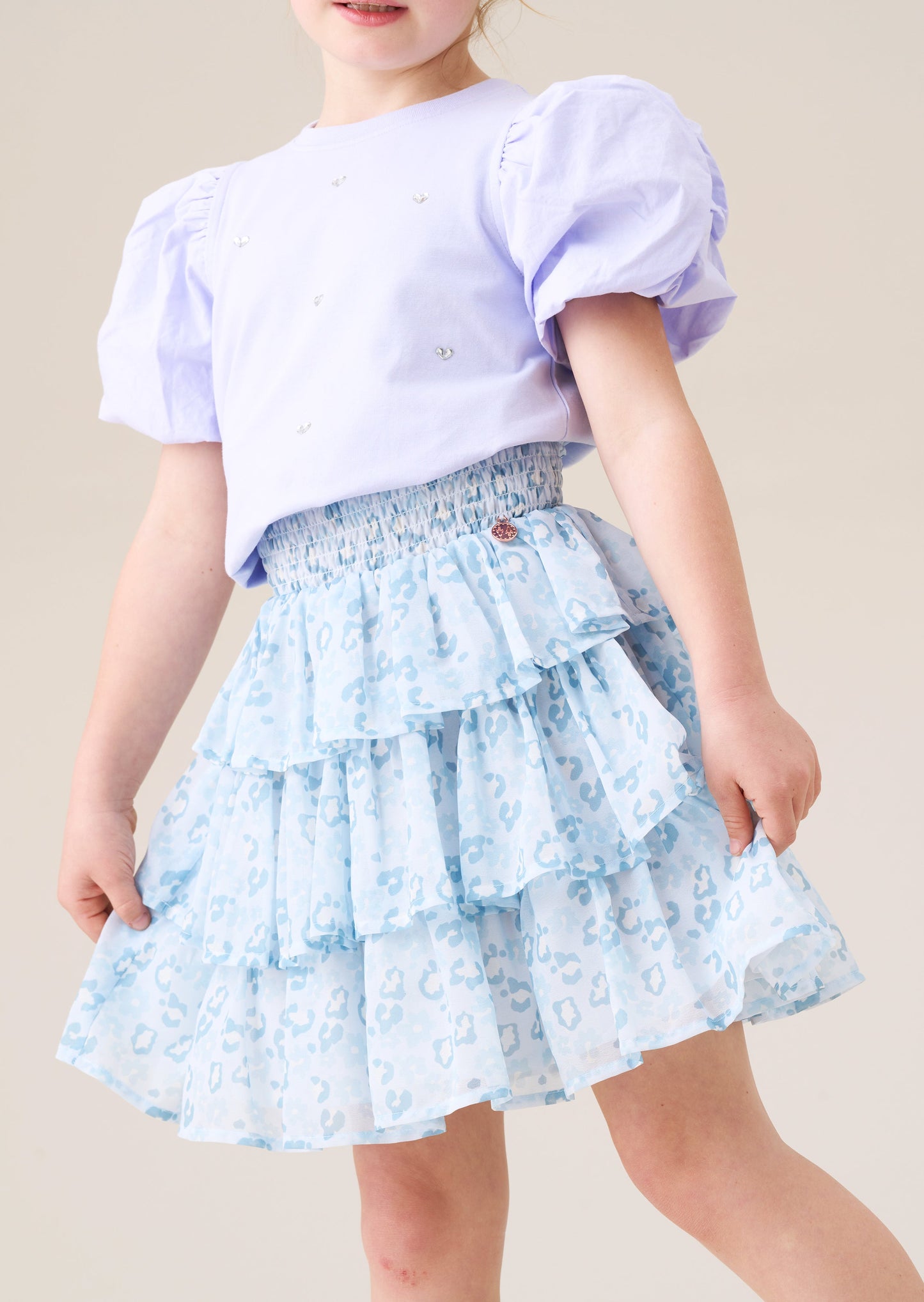 Polly Leopard Ra Ra Skirt