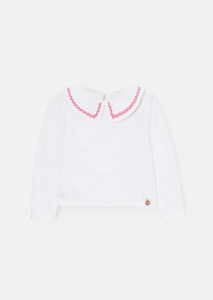 Trinity Collared Long Sleeve Top