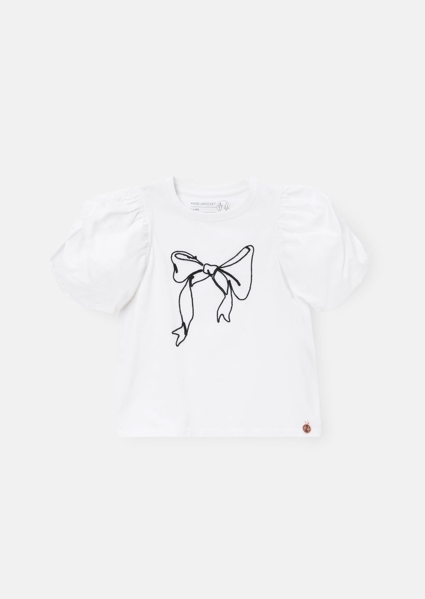 Aofie White Bow Tee