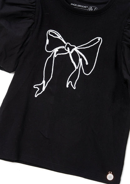 Aofie Black Bow Tee