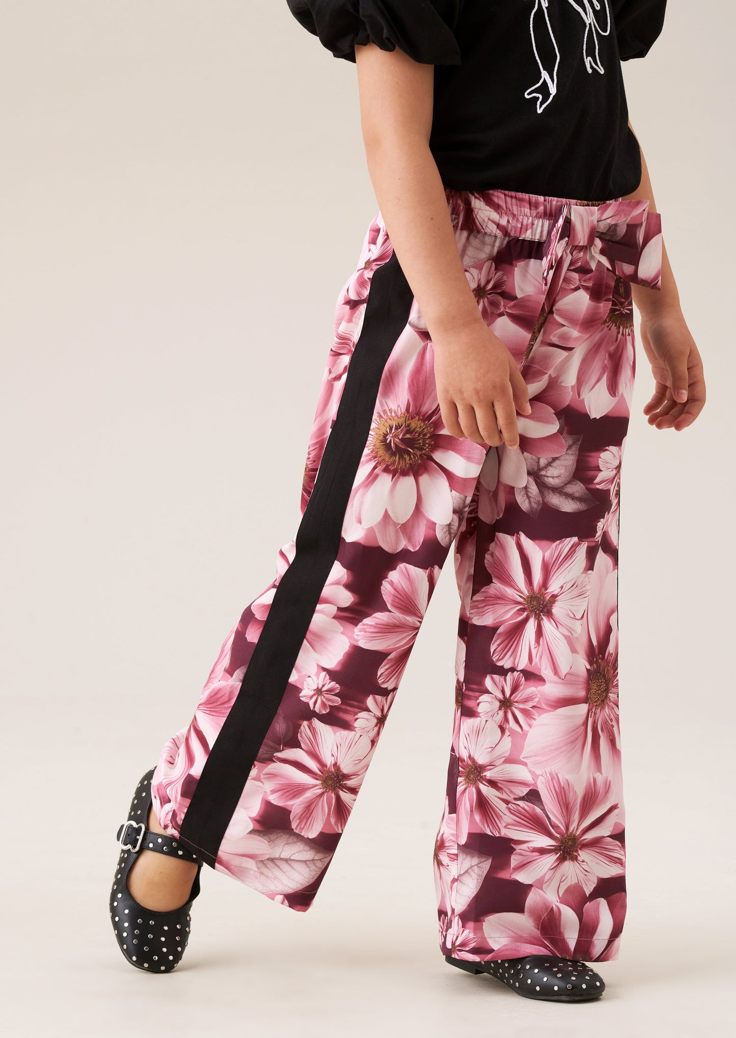 Estella Side Stripe Floral Trousers