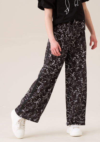 Serena Bow Print Trousers
