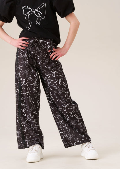 Serena Bow Print Trousers