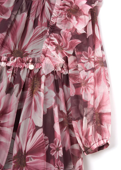 Estella Floral Mesh Dress