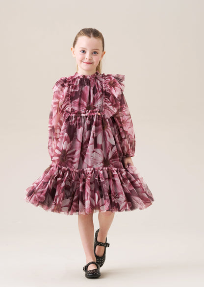 Estella Floral Mesh Dress